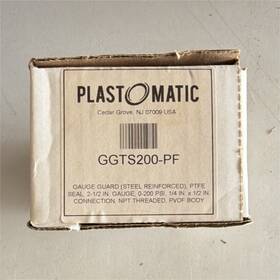 Ggts200-pf Plast-o-matic Pvdf Gauge Guard Bottom Mount Pressure Ggts200-pf Plast-o-matic Pvdf Gauge Guard Bottom Mount Pressure