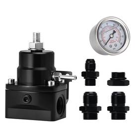 Fpr-1015-bk Plobeda Efi Fuel Pressure Regulator Kit With Bypass Return 0-100psi Gauge An
