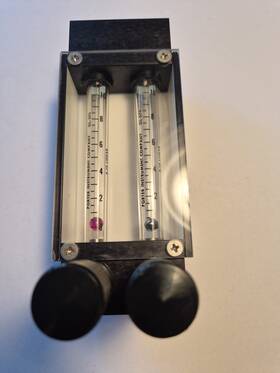 Gl-574 Porter Gl-575& Dual Flow Meter Gl-575 And Acetylene Air Scale 0-10 Used