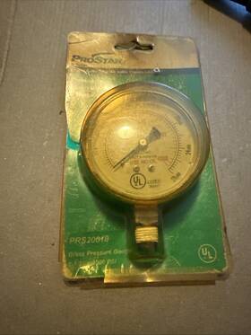 Prs20010 Pro Star Prostar Brass Pressure Gauge 2 1/2 Inch X4000 Psi