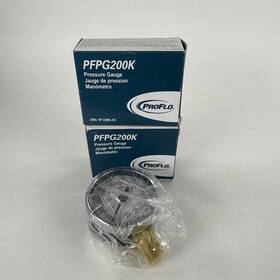 Proflo 781889223963 0-200 Psi Air Pressure Gauge Pfpg200k 2 Inch Face 1/4 Npt Bott Mount Pcs