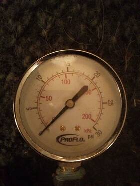 Proflo Pfpg300k 0-300 Psi Utility Air Gauge 2 Inch Face 1/4 Npt Lower Mount Gage