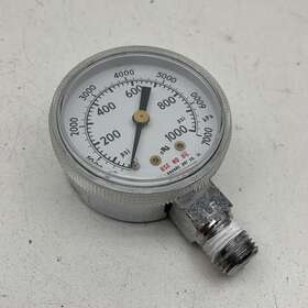 550-0271 Prostar 550 0271 Bottom Mount Pressure 2 Inch Face Gauge 1000psi Max 1/4 Npt