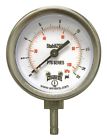 Pts823-ts Winters Instruments Pts Series Dual Scale Tube Stub Pressure Gauge