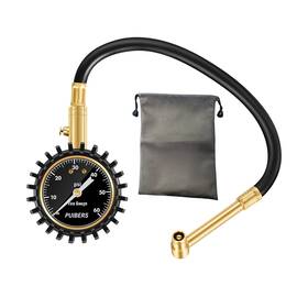 Pb02 Puibers Motorcycle Tire Pressure Gauge 60 Psi 2 Dial Mechanical