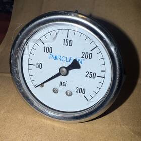 23b-300 Purclean Psi 0-300 2-1 Inch Pressure Gauge