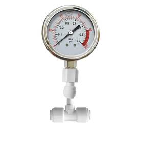 Puresec 607569640991 Water Pressure Gauge Oil Filled Vibration Proof Stainless-steel 2-1/2 Inch Dial S