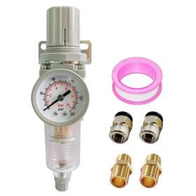 Aw2000-n2 Qolekog 1/4 Inch Npt Air Filter Pressure Regulator Combo Water Separator For Compress