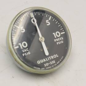 50-30e Qualitrol 4 Inch 0-10 Vacuum Pressure Gauge 1/4 Npt 50-30e Qualitrol 4 Inch 0-10 Vacuum Pressure Gauge 1/4 Npt