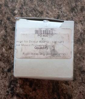 Pg-400 Ratermann Back Mount Gauge 0-400 Psi 1/4 Inch Npt Nos