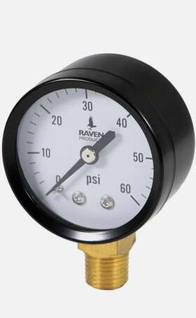 Pg260 Raven 2 Inch Display Utility Gauge 0-60psi By