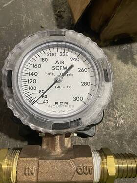 1-71-r-300 Rcm Industries 1 Inch -71-r-300 Max Air Pressure Gauge Variable Area Flow Meter