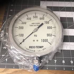 Pr60s1a2p25gt Reo Temp Tube And Socket 6 Inch Gauge Glycerin Filled La60i