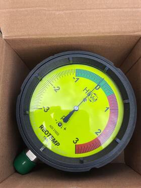 Pc45p1a2i55u-d-t-hvcb Reotemp Pc45p1a2i55u-d-hvcb Pressure Gauge 4-1/2in 1/2 In Npt -3 To 3 Psi