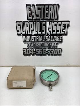 Pl60m2a2p18 Reotemp Industrial Pressure Gauge 1/2 Inch Npt 100psi 6 Nib