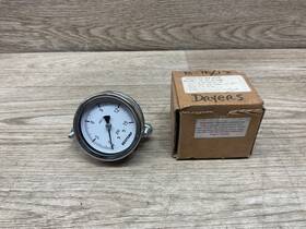 Pr25-s1-d4-p15 Reotemp Pressure Gauge Stainless Steel 0-15 Psi 2.5 Inch 1/4 Npt #14c27 Qc