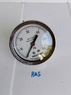 Pr255s1c4p17-vh-g Reotemp Reotem Pr25s1c4p17-vh-g Glycerin Fille 2-1/2ftft All Ss 60psi Gauge 1/4ftft Npt