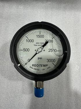 Pt45p1a2p32-d-t Reotemp Industrial Pressure Gauge 4-1/2 Inch 1/2 Npt To 3000 Psi Pt45p1a2p32-d-t Reotemp Industrial Pressure Gauge 4-1/2 Inch 1/2 Npt To 3000 Psi