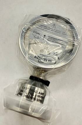 Sg25atc15p15-g-p-ag-c3mrox Reotemp Stainless Pressure Gauge 15 Psi Tri Clamp