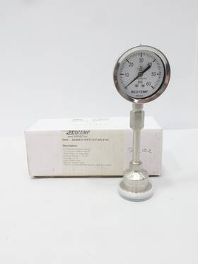 Sg25atc15p17-d-p-ag-stw Reotemp Sanitary Pressure Gauge 2-1/2in 1-1/2in 0-60psi