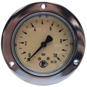 101875 Riegler 306/63 Pressure Gauge With Front Ring Range 0-10 Bar G 1/4 63mm