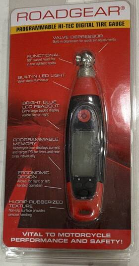 Tg101 Roadgear Programmable Hi-tec Digital Tire Gauge 99 Psi Max