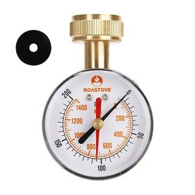 Roastove 727536779674 2-1/2 Inch Water Pressure Test Gauge House Garden Hose Pressu