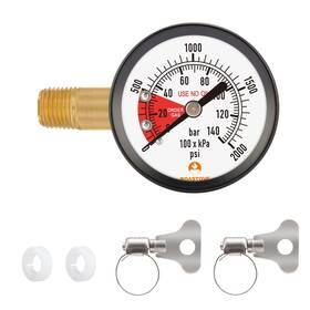 Rg2019 Roastove 2 Inch Pressure Gauge For Co2 Beer Keg Regulator 0-2000psi Right