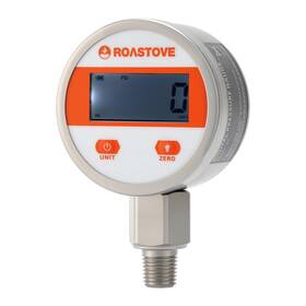 Rg2041 Roastove 2-1/2 Inch Dial Digital Industrial Pressure Gauge With 1/4 Npt Lower Mount Stai