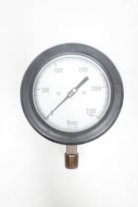 772-b Robertshaw Pressure Gauge 4-1/2in 0-2500psi 1/2in Npt