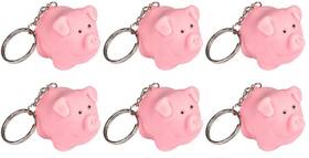 B00cqa9jw2 Rockymart Sg Us Six 2 Inch Naughty Pig Key Chains - Lot Of 6