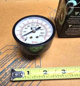 Cpi-80306 Ross Precision Gauge Up To 200 Psi - 1/2 Inch Connect New