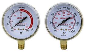 V-25ap S A High And Low Pressure Gauge For Heavy-duty Acetylene/propane Regulators 0-400