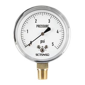 Sce1.25dl04z5 Sctsnsr To 5 Psi Low Pressure Gauge Capsule Measurement System 2.5 Inch Dial 1/4