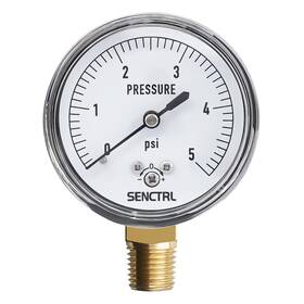 Senctrl 313112239269 0-5 Psi Low Pressure Gauge Capsule 2-1/2 Inch Dial Size 1/4 Npt Lo