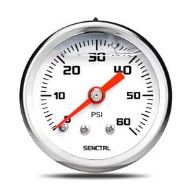 Y.4ugb02.0 Senctrl Y.4ugb02.0/60# 0-60 Psi Fuel Pressure Gauge 1-1/2 Inch Dial Size 1/8 Npt Back Mount