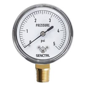 Ye.6fdl04.0 Senctrl Ye.6fdl04.0/5# 0-5 Psi Low Pressure Gauge Capsule 2-1/2 Inch Dial Size 1/4 Npt Lower M