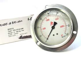 Og.3.e.e.22m Sesco New 0-160 Kg/psi Liquid Level 1/4 Inch Npt Pressure Gauge