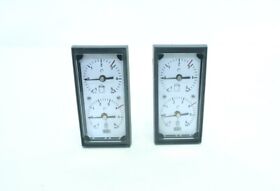 Ch010032 Set Of 2 Tema Vasconi Vacuum 1/4in Npt 1 5psi 6psi Pressure Gauge
