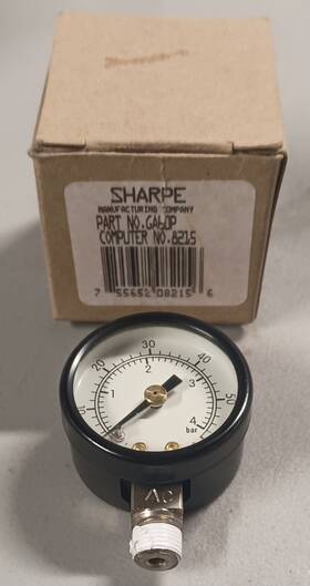 Ga60p Sharpe Ga60p/8215 Air Pressure Guage #ga60p #8215 Spray Gun Part New Nos