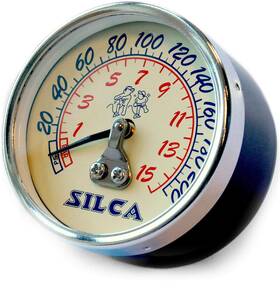 Silca 853740005091 210 Psi Replacement Gauge Pista Superpista Floor Pumps 2 Inch Dial Display