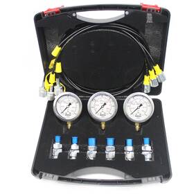 Cp-k06037 Sinocmp Hydraulic Pressure Test Coupling Kit With 3 Gauge Hoses A