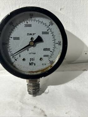1077589 Skf 300 Mpa/ 43000 Psi Pressure Gauge.hydraulic Gauge Untested