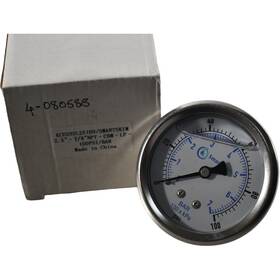 Kce202l25100 Smartskim New 2.5ftft 100 Psi Center Back Mount Pressure Gauge