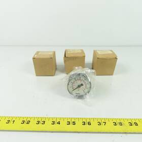 4274866 Smc Pressure Gauge 0-160psi 1/4 Inch Npt Lot Of 3
