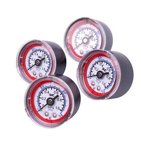 G46-p10-01-l-x30 Smc Lot Of 4 Pressure Gauges 42.5mm 0-1.0mpa 0-150psi R1/8
