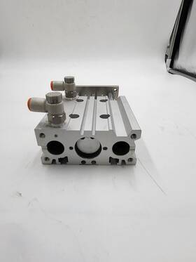 Mgpm20tn-50z Smc And 2 Pneumatic Speed Control Valves As2201f