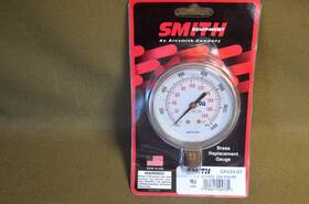 Ga033-07 Smith Equipment 2.5 Brass Replacement Gauge 0-200 Psi 1-b