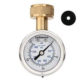 Solimeta 727196924681 2 Inch Glycerine Filled Stainless Steel Water Pressure Test Gauge 0-200