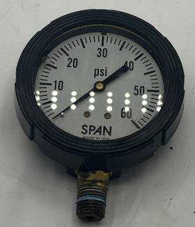 02-0010-x Span Pressure Gauge Gage C040255 060 Psi